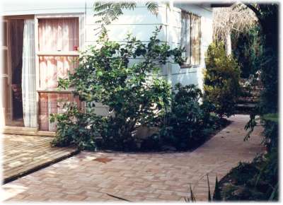 [The patio area]