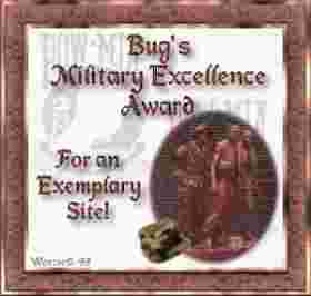 Bug's Military Excellence
Award