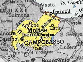 Map of Molise