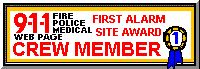 911 First Alarm Site Award Crew Member