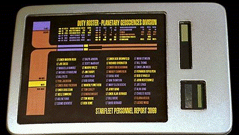 Star Trek's Clipboard Computer
