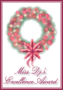 Miss DJ's Award of Excellence