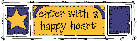 Enter with Happy Heart Sign