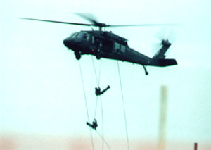 National Guard rappels