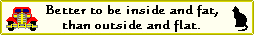 Flat cat warning banner