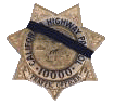 CHP Badge with Black Band
