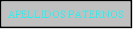 Apellidos Paternos