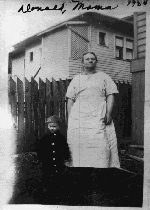 Uncle Don Nitsche with his mother