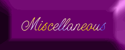 Miscellaneous