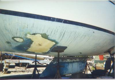 A broader view of the dropped keel