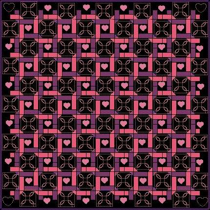plaited block quilt