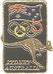 Olympic Rings and Kangaroo Pin