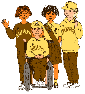 Brownie Guides in Uniform
