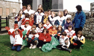 Evanton Brownies and Guides Clean Up!