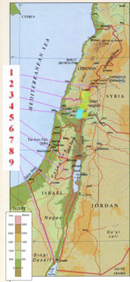 Map of Israel