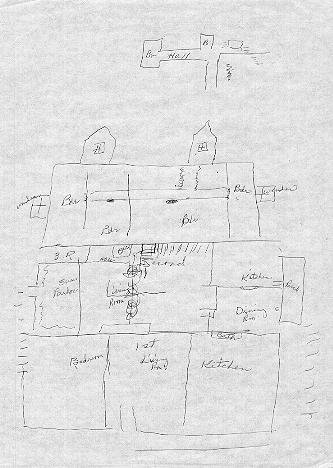 Momma's drawing of her childhood home