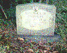 Sandy's grave marker; click on image