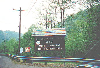 City of War's Welcome Sign