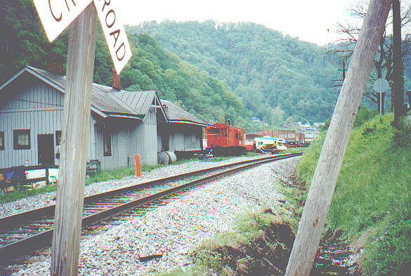 War, West Virginia; view down rail road tracks