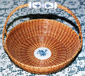 Carolyn Harbour, Delph Trimmed Basket

