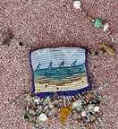 Lyn Taylor, front of beaded amulet bag.