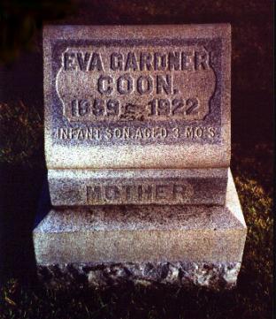 Gravestone of Eva S. (Gardner) Coon