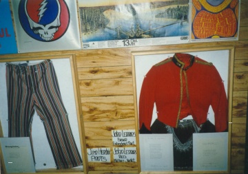 hendrix pants and lennon's red military jacket...