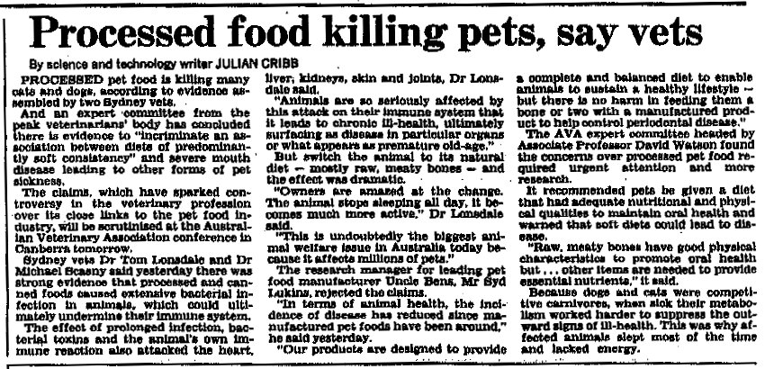 Article from 'The Australian'