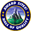 Award Sites - Hall of Quality - Nowember 2001