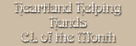 Image reads: Heartland Helping Hands CL of the Month