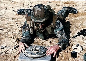 Sparky and the Land Mine