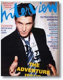 Christian on cover of INTERVIEW