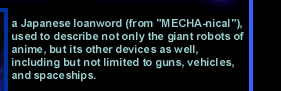What is Mecha?