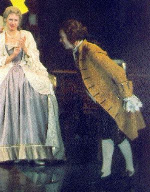 Mozart greets the court