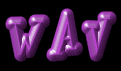a wav file