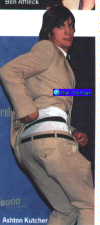 Kutcher shows off