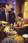 Fez on drums