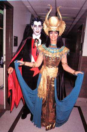 As Cleopatra and Dracula