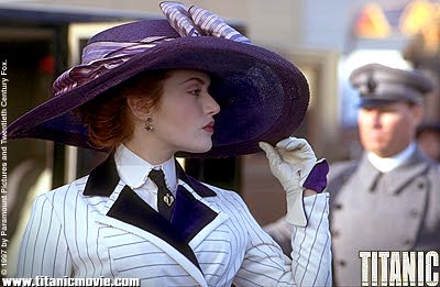 Rose getting ready to board Titanic