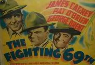 Pat O'Brien, James Cagney, and George Brent in the Fighting 69th