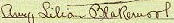 Amy's signature