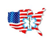 US Flag with Star of Life