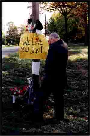 Jon's Grandpa at the crash site