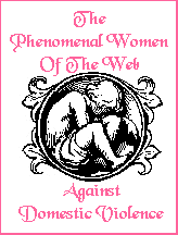 The Official Seal Of The Phenomenal Women Of The Web - Against
Domestic Violence