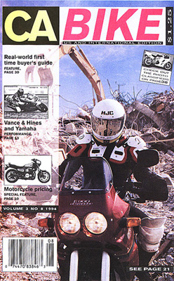 cover shot featuring e900 and me wearing silly clothes at a wreck right after the Northridge earthquake