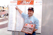 Kevin Lepage Bud Pole Award