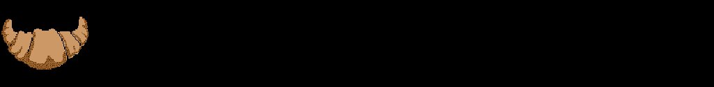 Croissant border - Black background