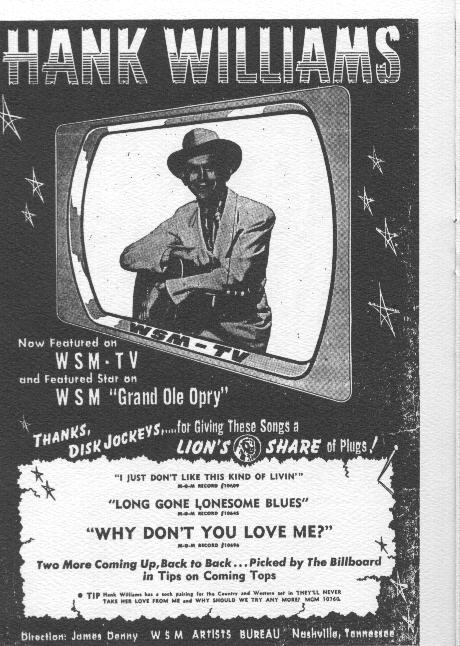 Hank Williams Poster Ad