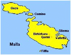 Map of the Maltese Islands
