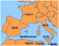 Mediterranean Sea Map
